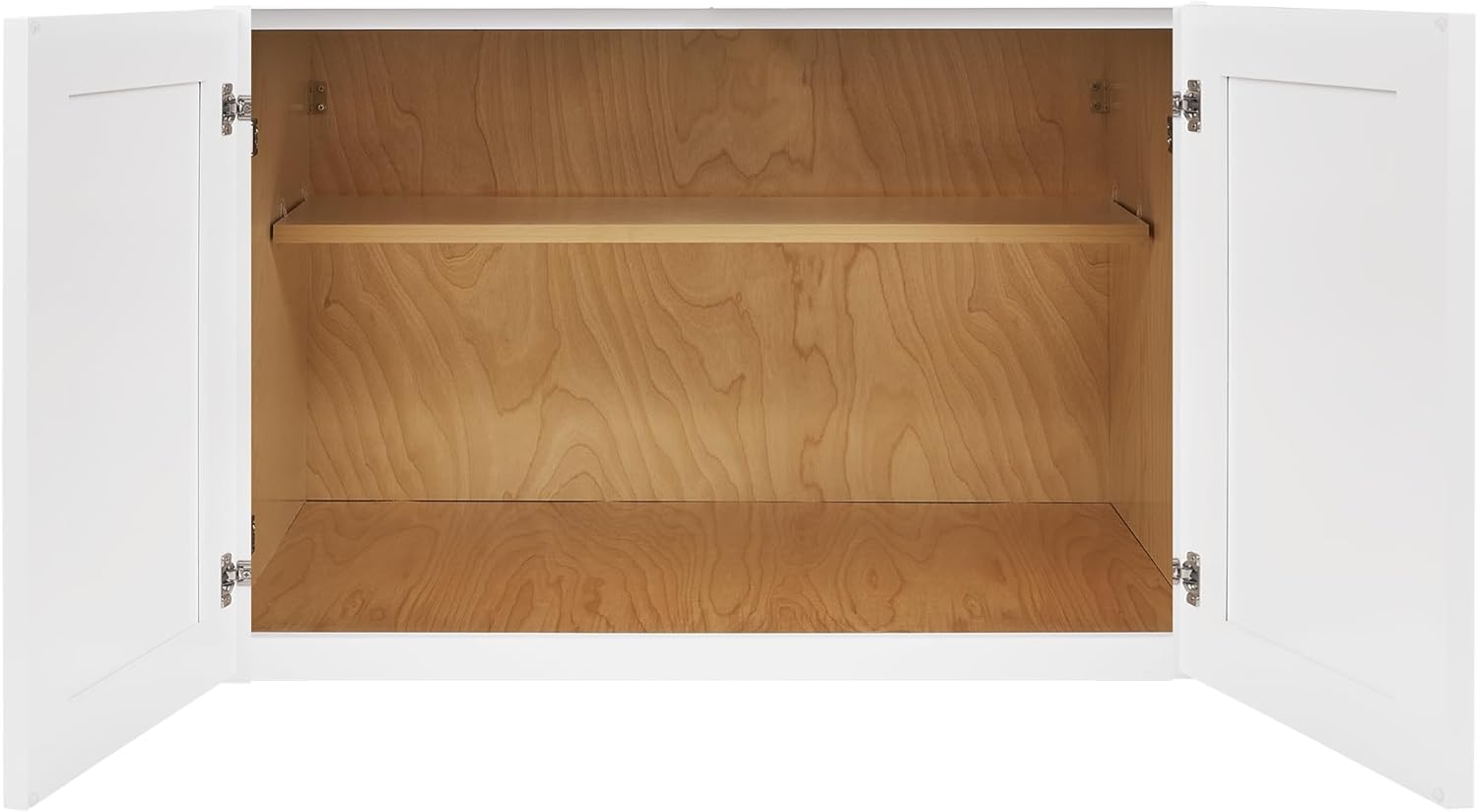 White Shaker RTA Kitchen Cabinet with Soft-Close Doors W2430