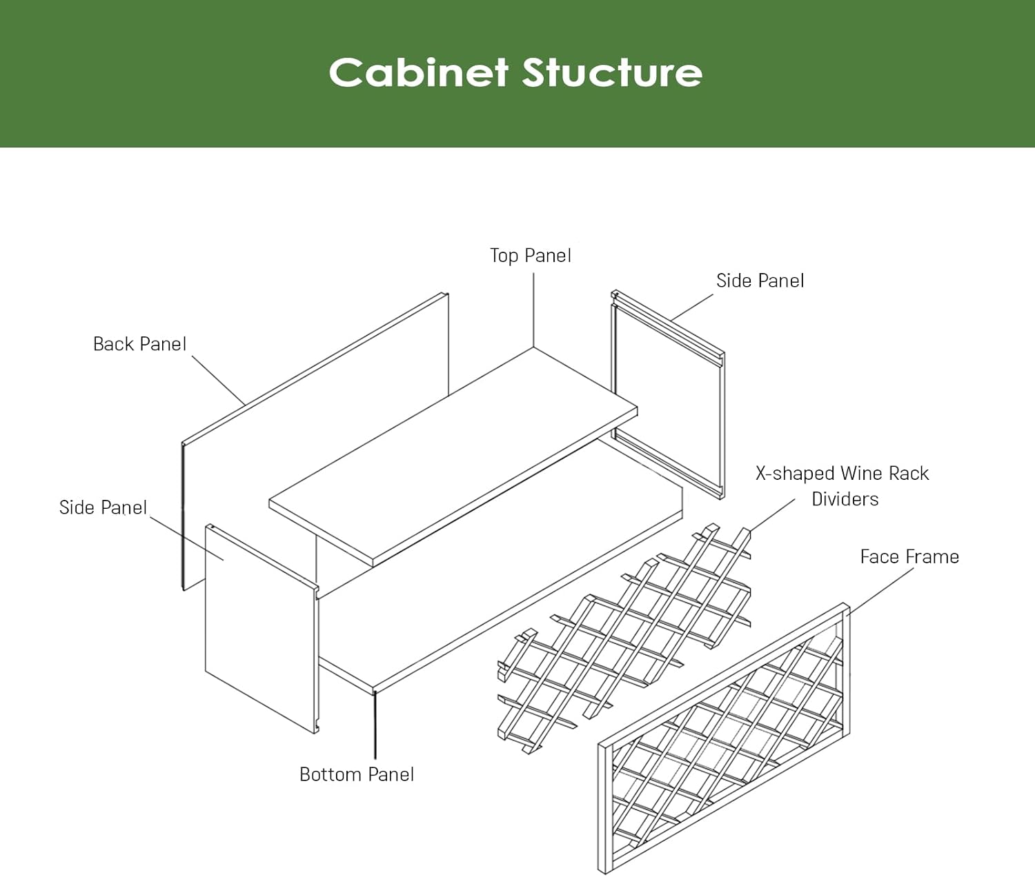 Graphite Shaker RTA Kitchen Cabinet Red Wine Rack WRC3018