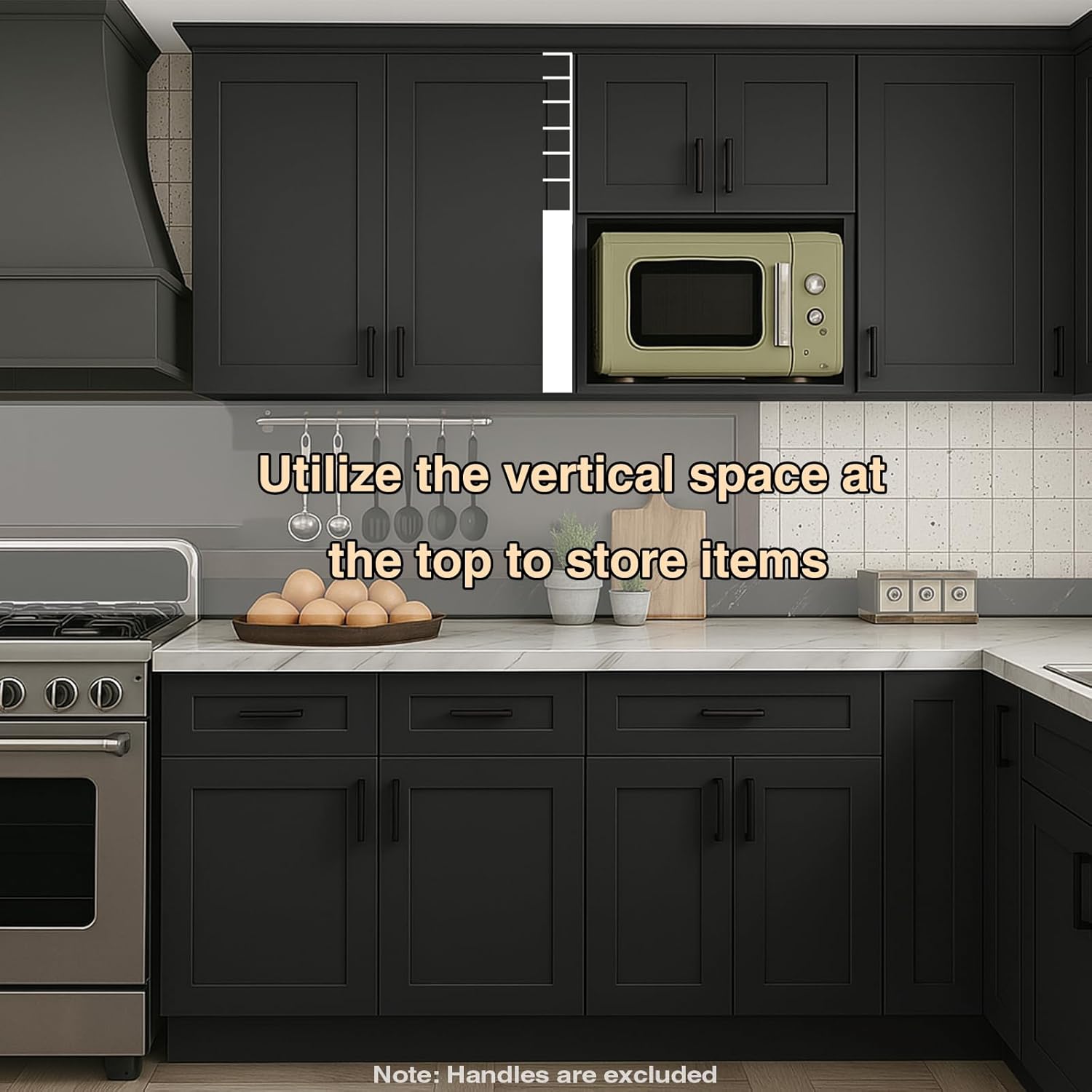 Graphite Shaker RTA Kitchen Cabinet with Soft-Close Doors W301224