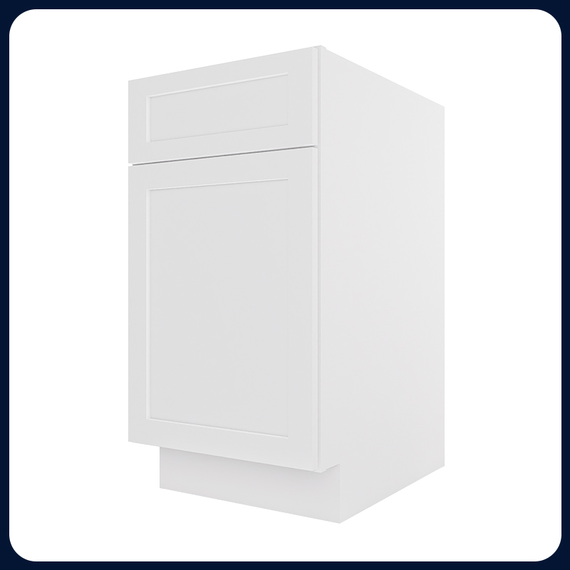 White Shaker RTA Kitchen Cabinet Garbage Cabinet B18GC