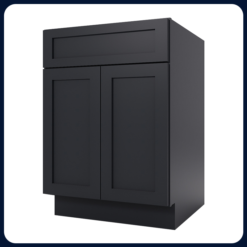 Graphite Shaker RTA Kitchen Cabinet with Soft-Close Doors B24