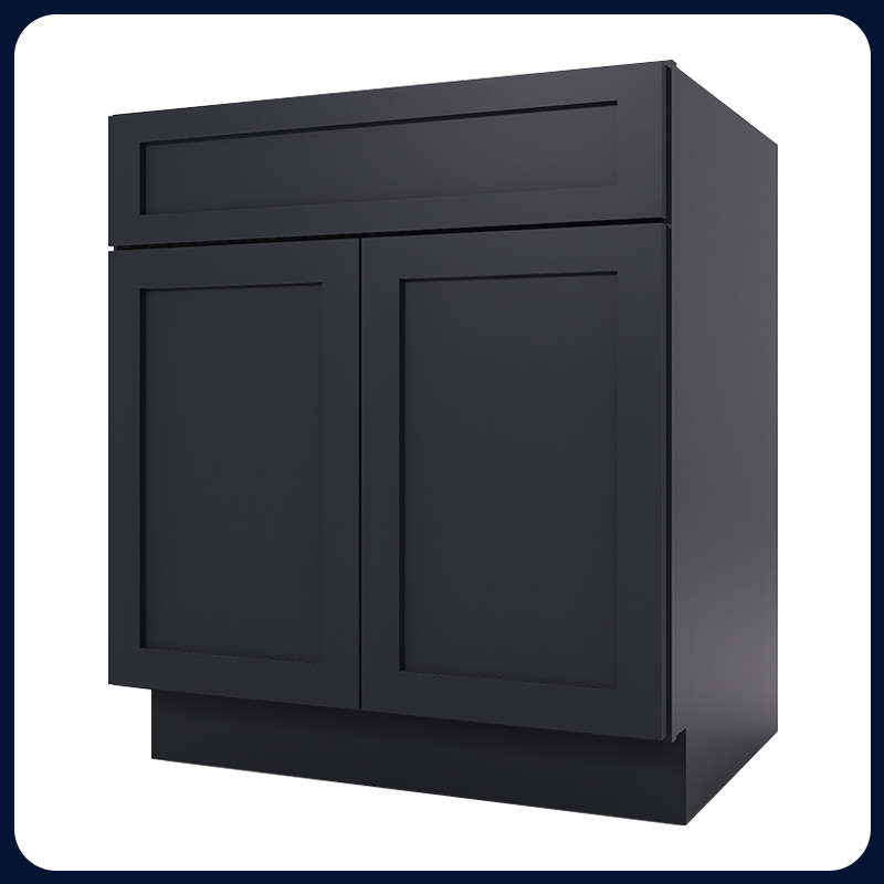 Graphite Shaker RTA Kitchen Cabinet with Soft-Close Doors B30