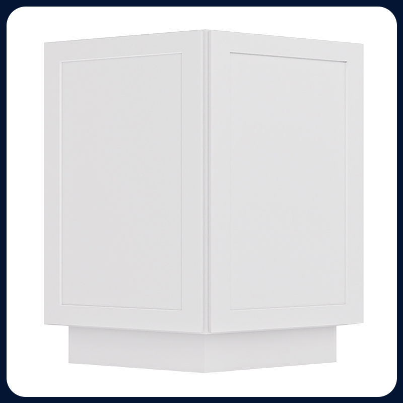 White Shaker RTA Kitchen Cabinet Base End Cabinet BEC24