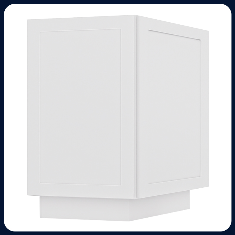White Shaker RTA Kitchen Cabinet Base End Cabinet BEC24