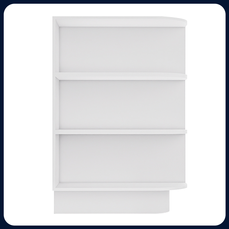 White Shaker RTA Kitchen Cabinet Base End Shelf Cabinet BES09