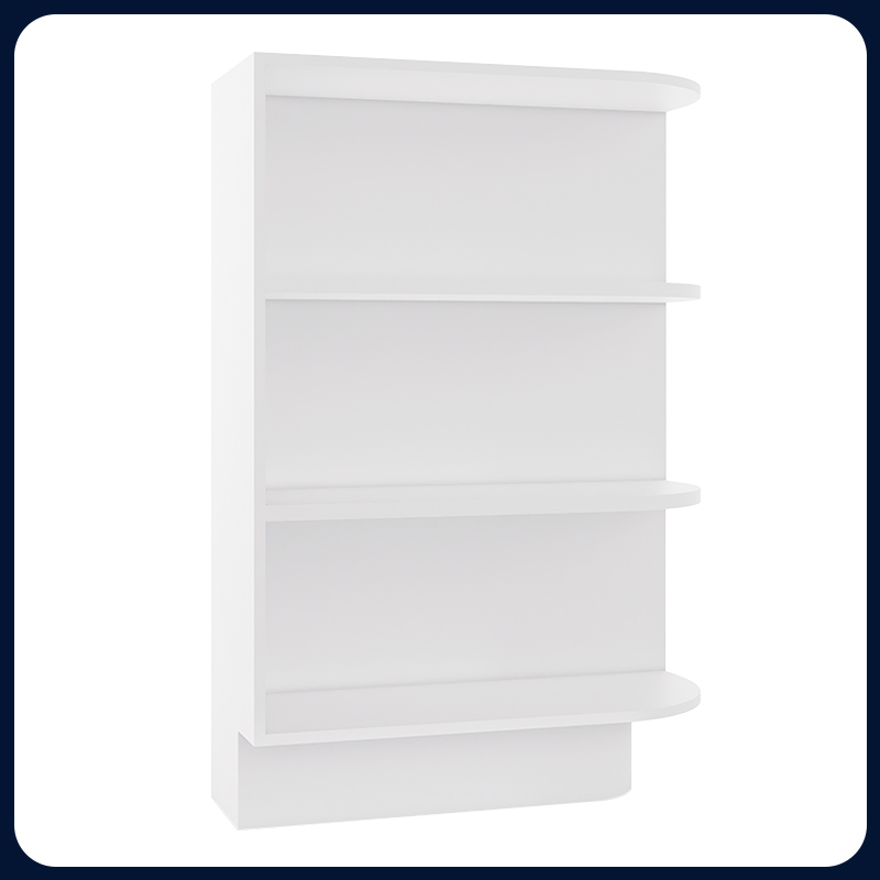 White Shaker RTA Kitchen Cabinet Base End Shelf Cabinet BES09