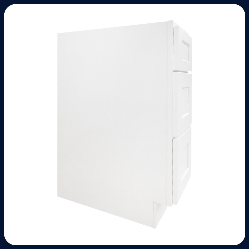 White Shaker RTA Kitchen Cabinet with Soft-Close Doors DB27