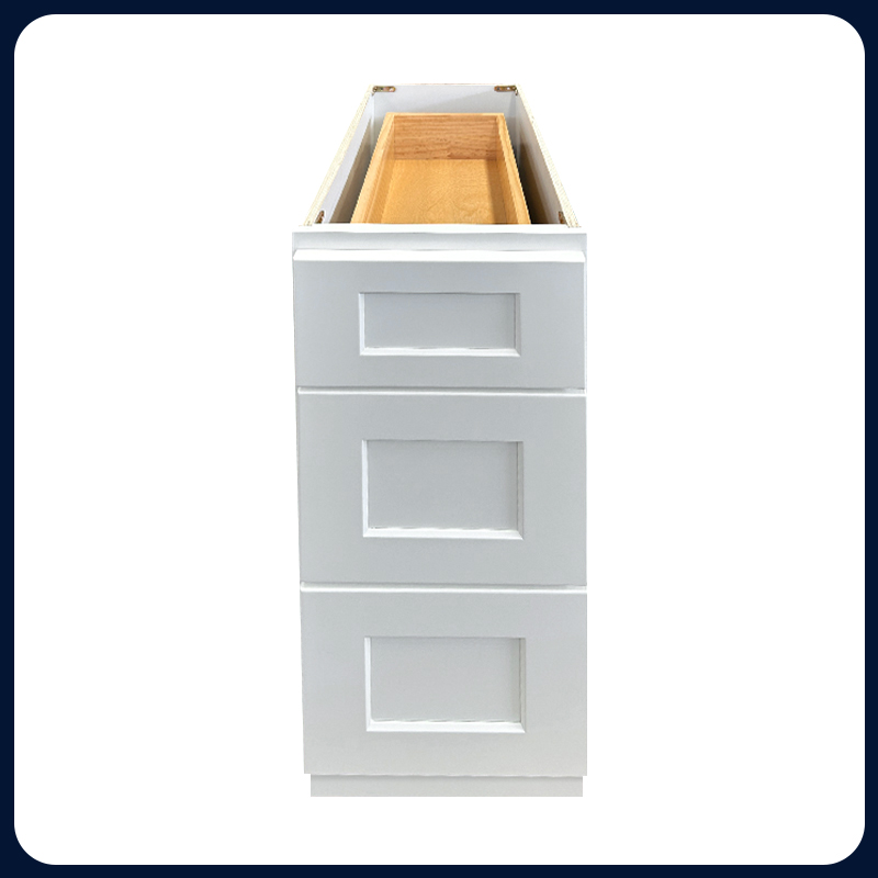 White Shaker RTA Kitchen Cabinet with Soft-Close Doors DB27
