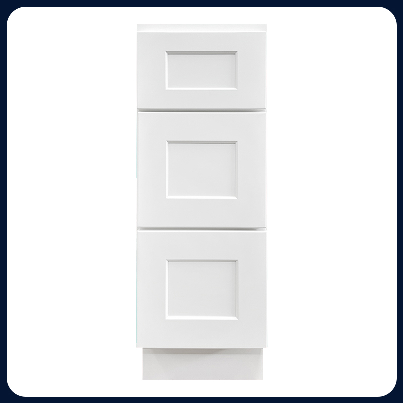 White Shaker RTA Kitchen Cabinet with Soft-Close Doors DB27
