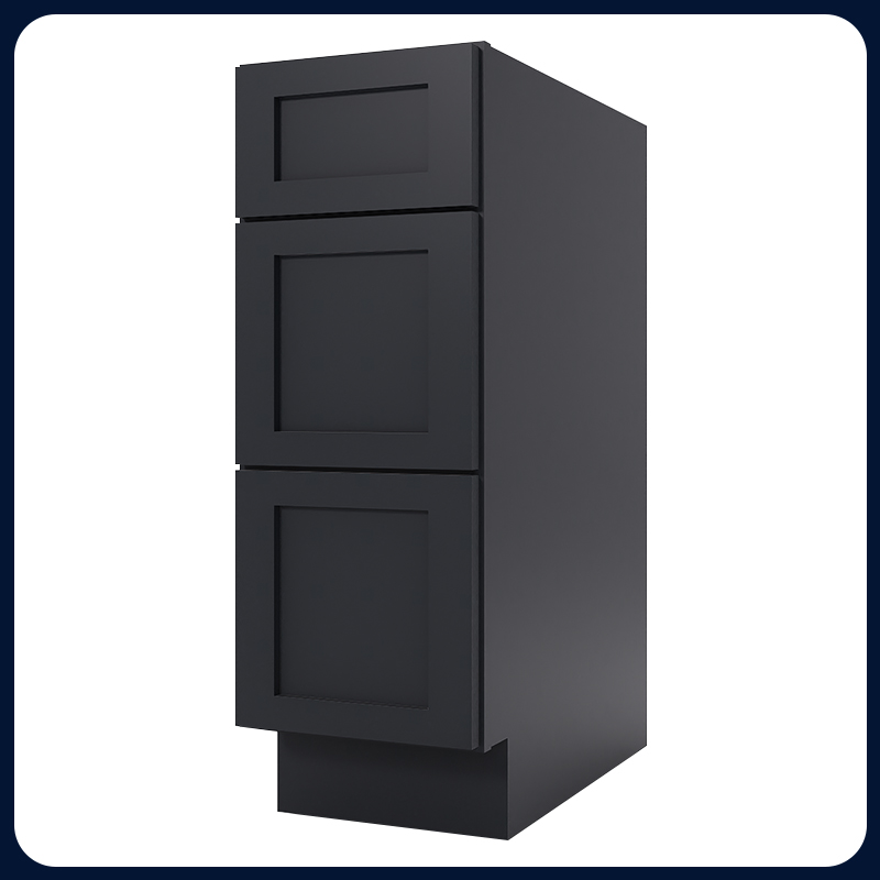 Graphite Shaker RTA Kitchen Cabinet with Soft-Close Doors DB12