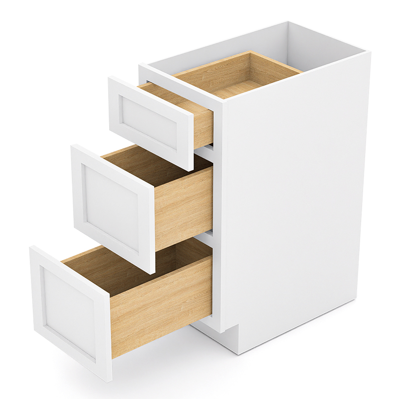 White Shaker RTA Kitchen Cabinet with Soft-Close Doors DB15