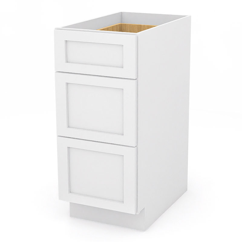 White Shaker RTA Kitchen Cabinet with Soft-Close Doors DB15