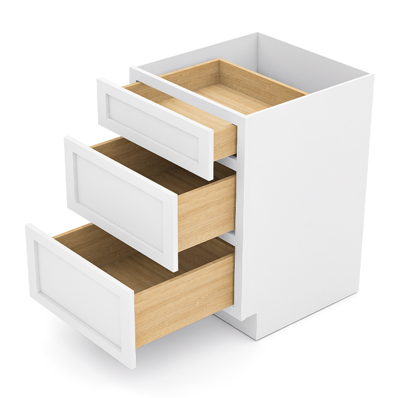White Shaker RTA Kitchen Cabinet with Soft-Close Doors DB24