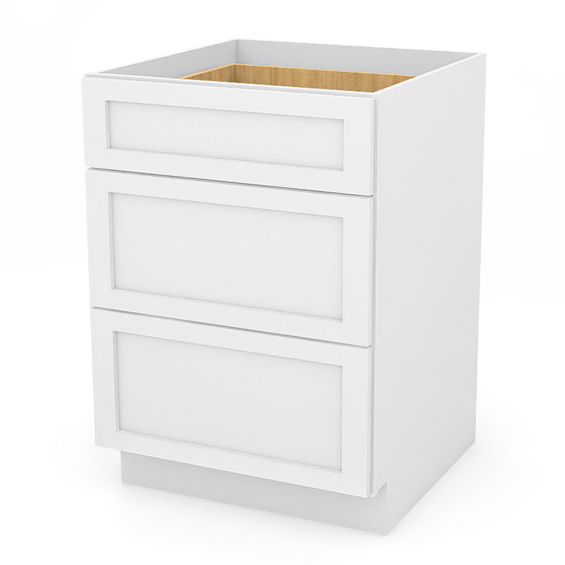 White Shaker RTA Kitchen Cabinet with Soft-Close Doors DB24