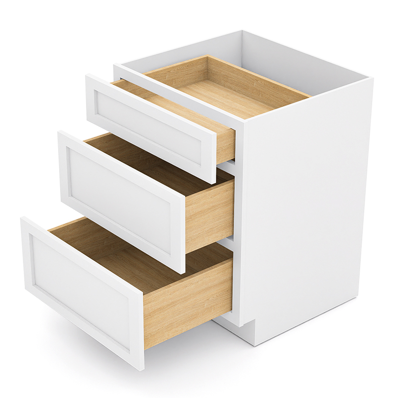 White Shaker RTA Kitchen Cabinet with Soft-Close Doors DB27