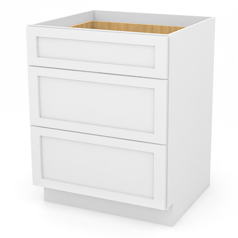 White Shaker RTA Kitchen Cabinet with Soft-Close Doors DB27
