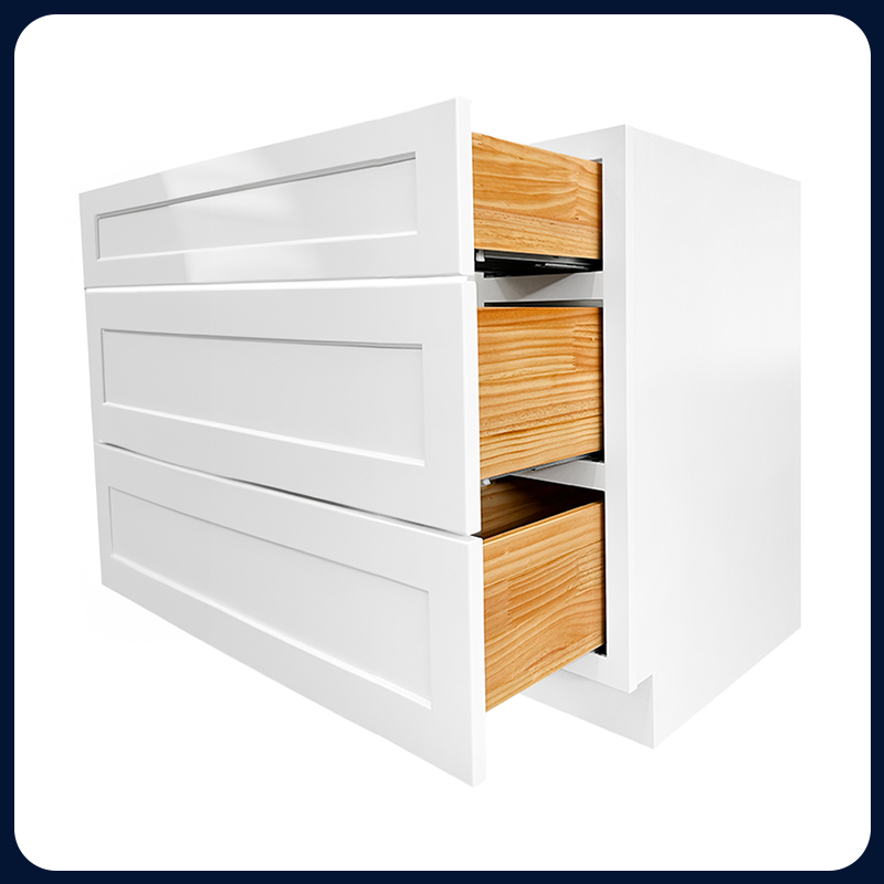 White Shaker RTA Kitchen Cabinet with Soft-Close Doors DB30