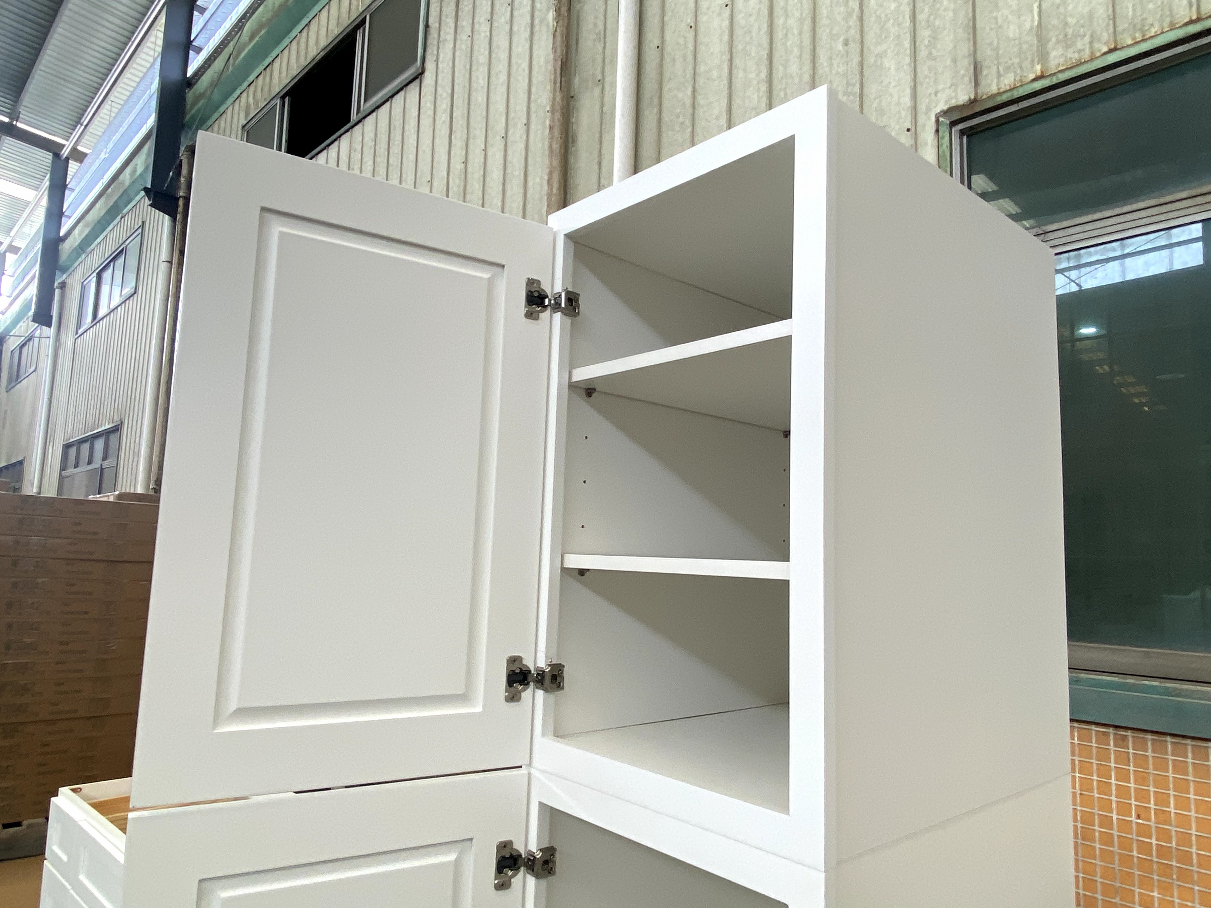 White Kitchen Cabinet Set For U-shape Layout Kitchen Compatible with 108-inch kitchens Small Space 