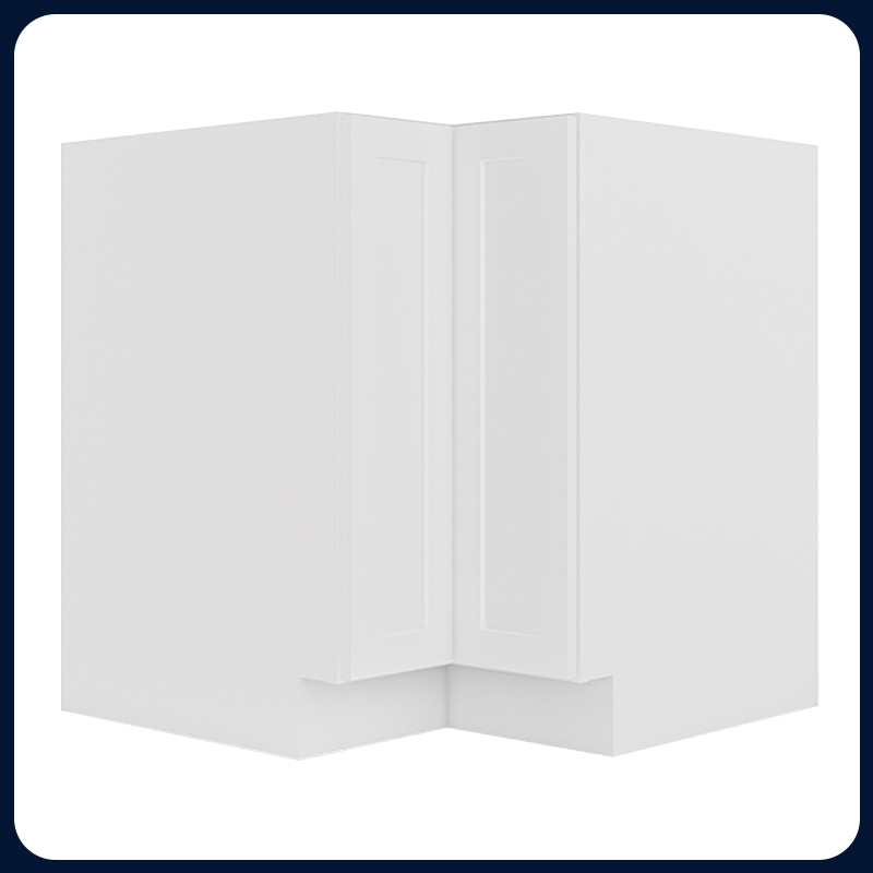 White Shaker RTA Kitchen Cabinet Lazy Susan Corner Cabinet LS33