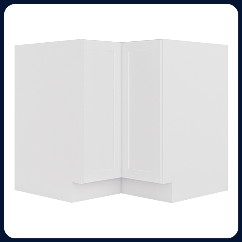 White Shaker RTA Kitchen Cabinet Lazy Susan Corner Cabinet LS36