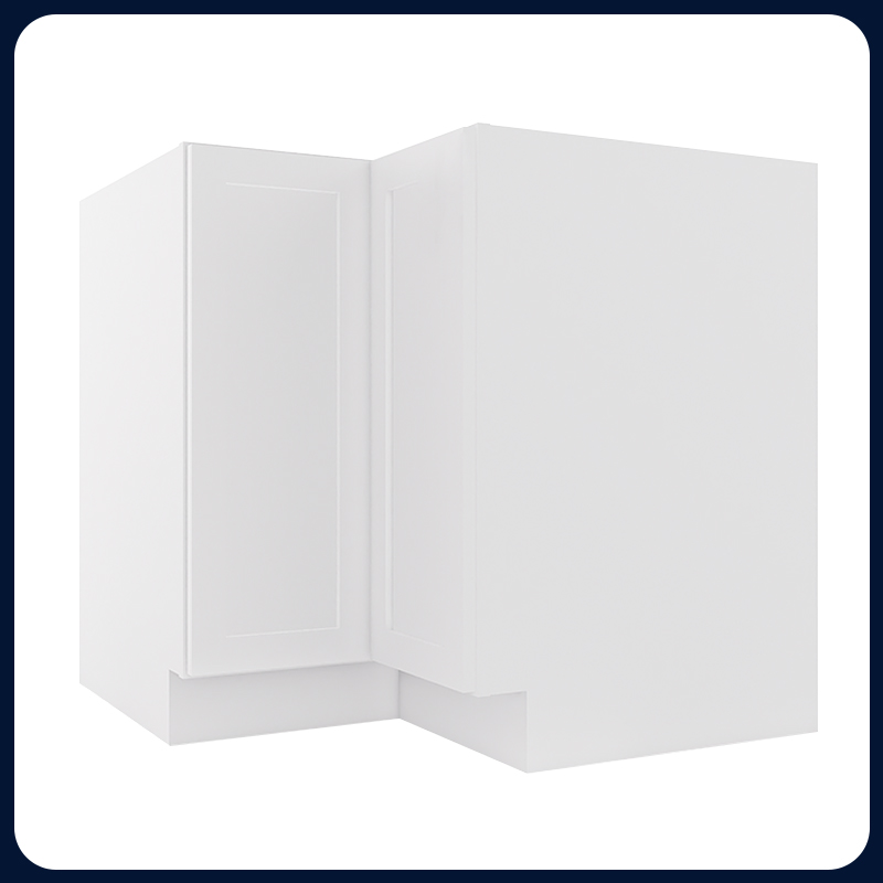 White Shaker RTA Kitchen Cabinet Lazy Susan Corner Cabinet LS36