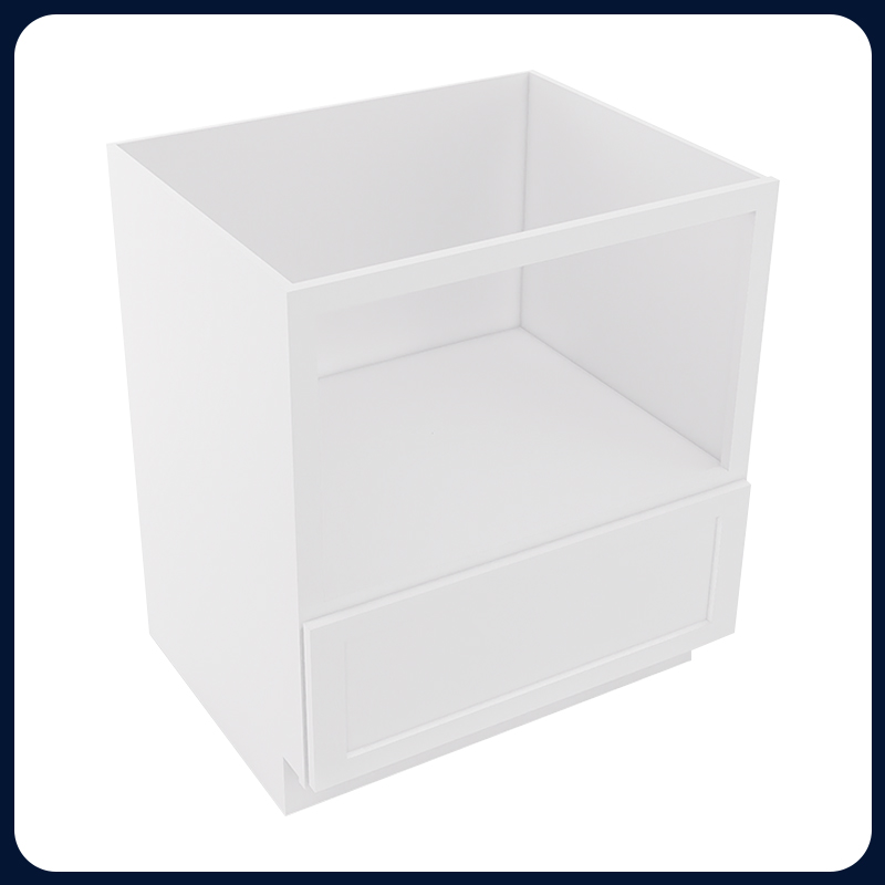 White Shaker RTA Kitchen Cabinet Base Microwave Cabinet MDB30