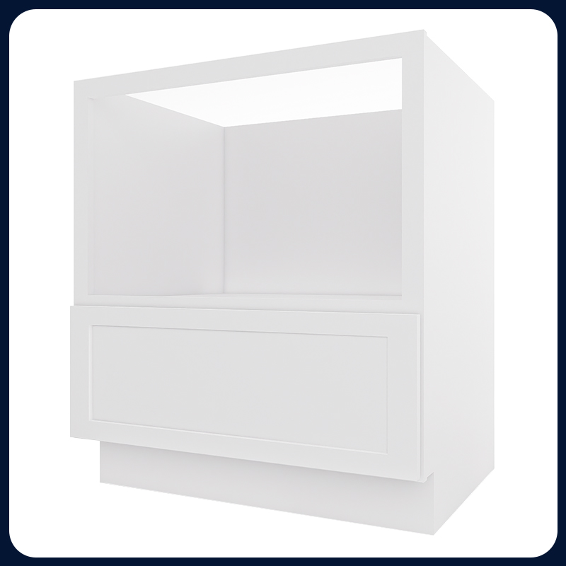 White Shaker RTA Kitchen Cabinet Base Microwave Cabinet MDB30
