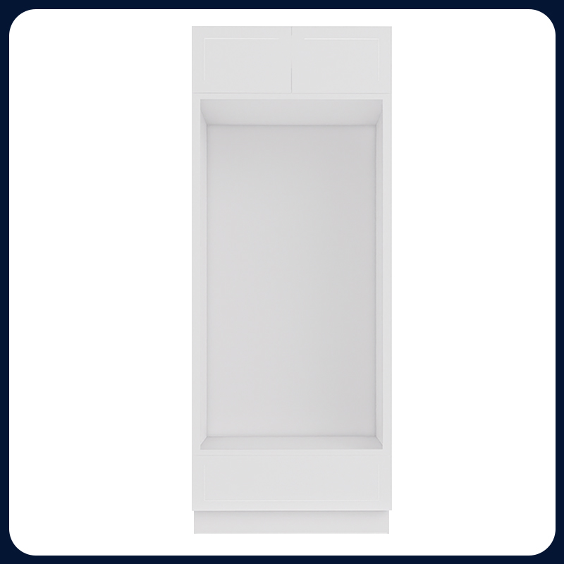 White Shaker RTA Kitchen Cabinet Double Oven Cabinet OVD3384