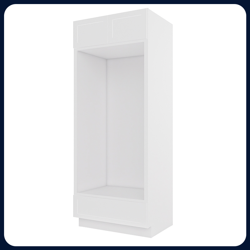 White Shaker RTA Kitchen Cabinet Double Oven Cabinet OVD3384