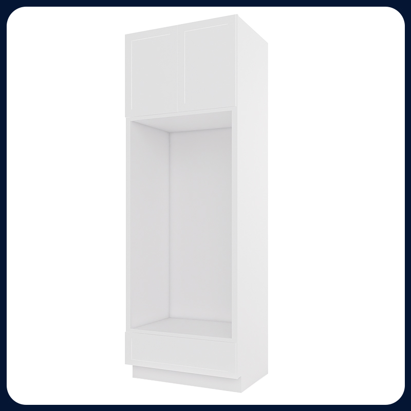 White Kitchen Cabinet Set For U-shape Layout Kitchen Compatible with 120-inch kitchens Small Space 