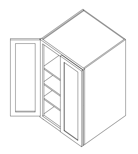 White Shaker RTA Kitchen Cabinet Pantry Wall Cabinet PW244224