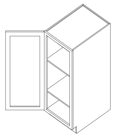 Graphite Kitchen Cabinet Set For U-shape Layout Kitchen Compatible with 108-inch kitchens Small Space 