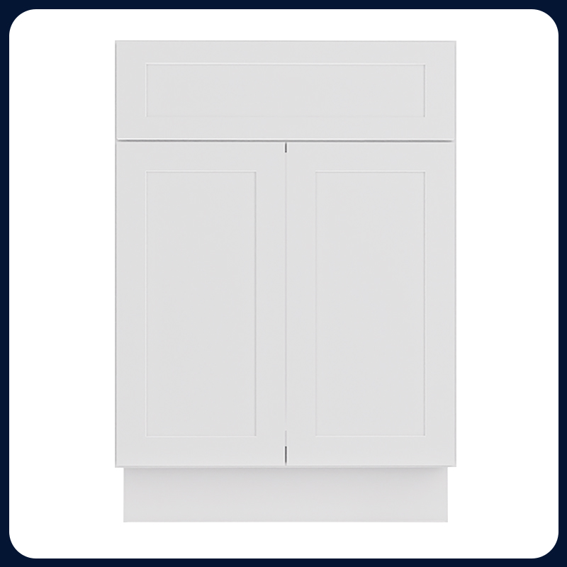 White Shaker RTA Kitchen Cabinet Vanity Sink Cabinet V2418