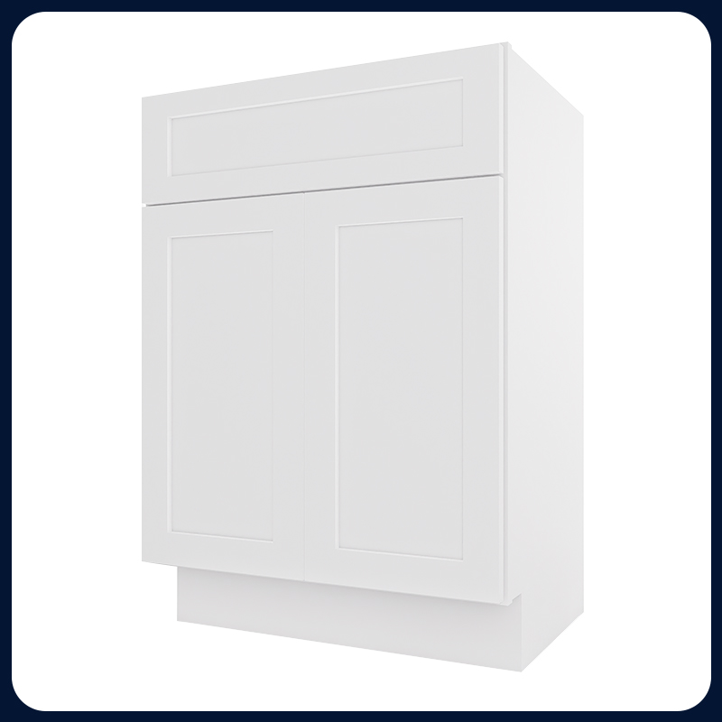 White Shaker RTA Kitchen Cabinet Vanity Sink Cabinet V2418