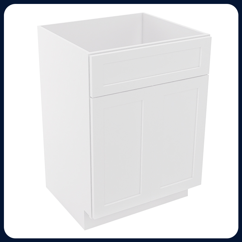 White Shaker RTA Kitchen Cabinet Vanity Sink Cabinet V2421