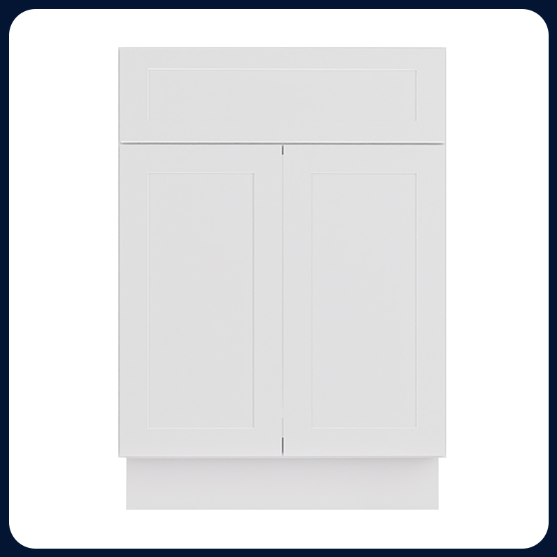 White Shaker RTA Kitchen Cabinet Vanity Sink Cabinet V2421