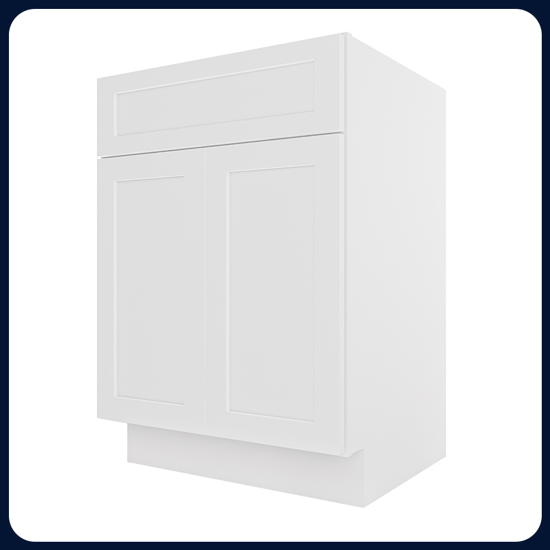 White Shaker RTA Kitchen Cabinet Vanity Sink Cabinet V2421