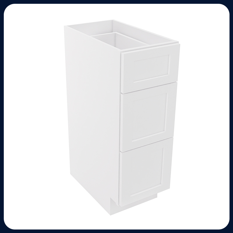 White Shaker RTA Kitchen Cabinet Vanity Drawer Cabinet VSD1221