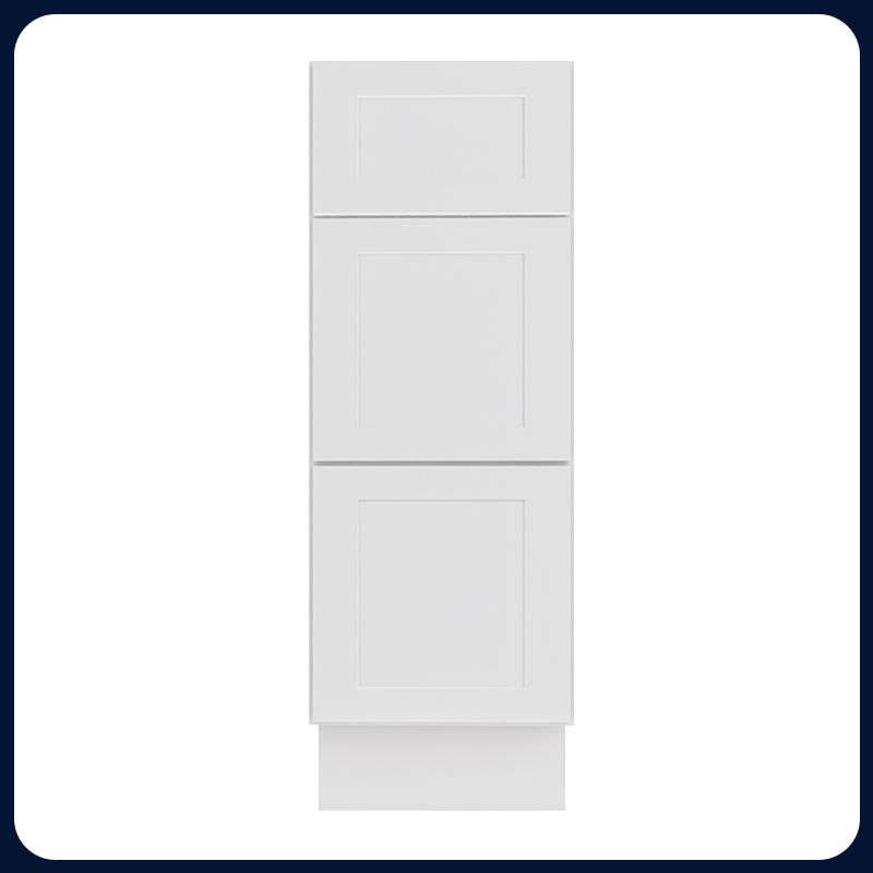 White Shaker RTA Kitchen Cabinet Vanity Drawer Cabinet VSD1221