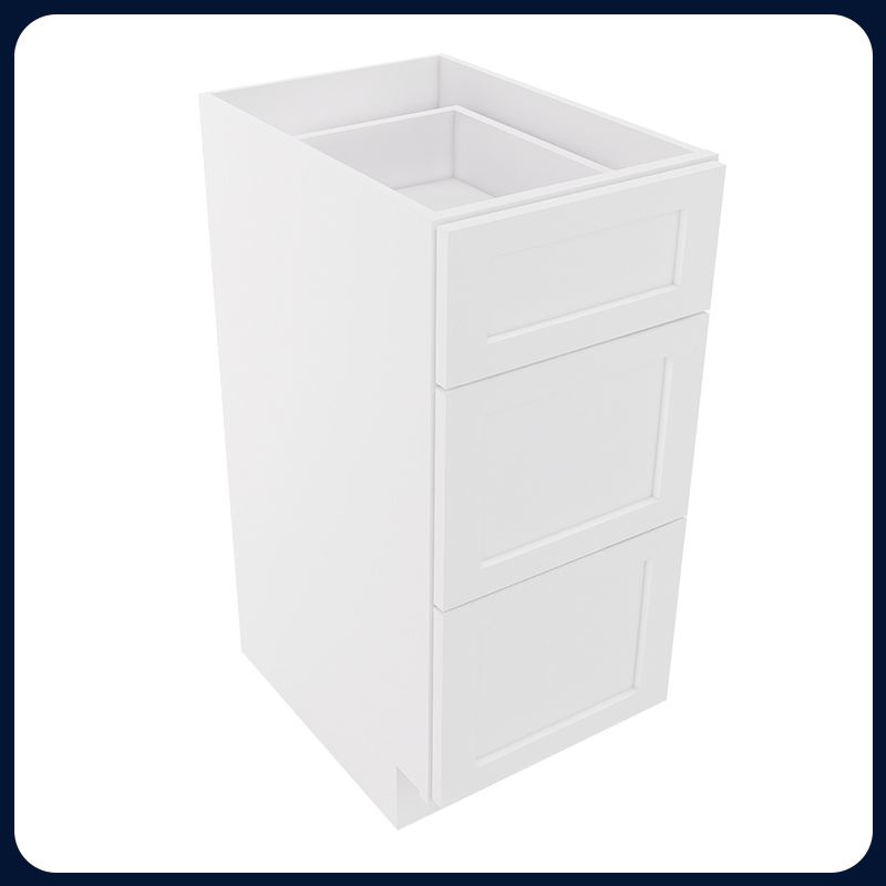 White Shaker RTA Kitchen Cabinet Vanity Drawer Cabinet VSD1521