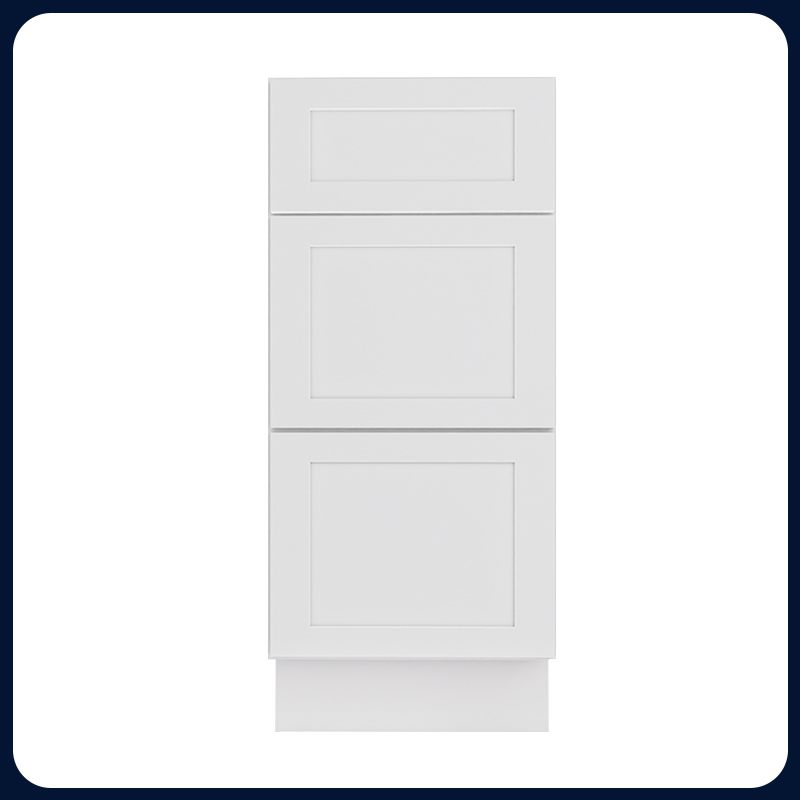 White Shaker RTA Kitchen Cabinet Vanity Drawer Cabinet VSD1521