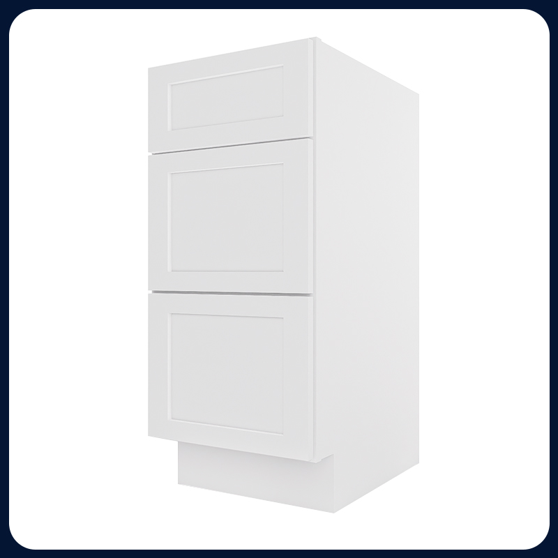 White Shaker RTA Kitchen Cabinet Vanity Drawer Cabinet VSD1521