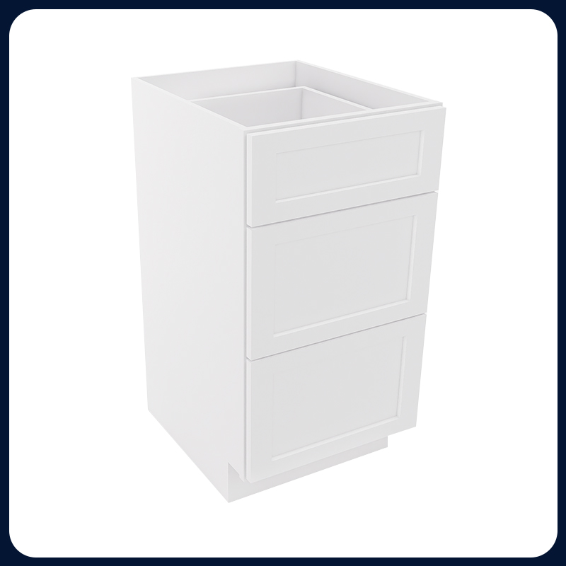 White Shaker RTA Kitchen Cabinet Vanity Drawer Cabinet VSD1821
