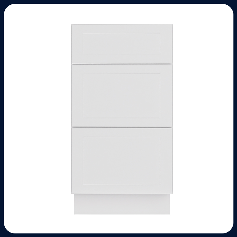 White Shaker RTA Kitchen Cabinet Vanity Drawer Cabinet VSD1821