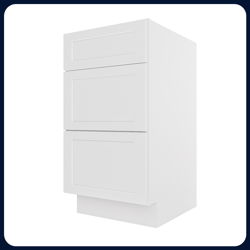 White Shaker RTA Kitchen Cabinet Vanity Drawer Cabinet VSD1821
