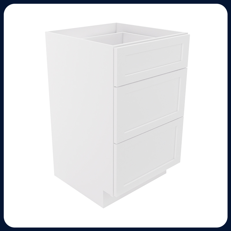 White Shaker RTA Kitchen Cabinet Vanity Drawer Cabinet VSD2121
