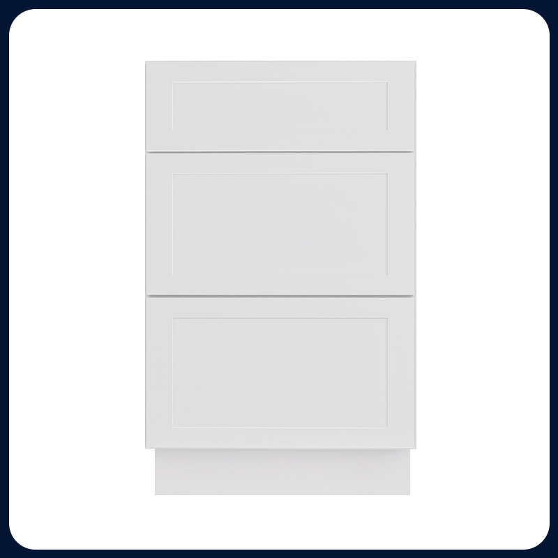 White Shaker RTA Kitchen Cabinet Vanity Drawer Cabinet VSD2121