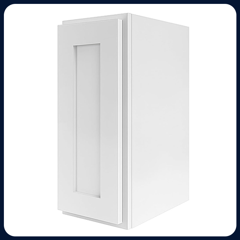 White Kitchen Cabinet Set For U-shape Layout Kitchen Compatible with 108-inch kitchens Small Space 