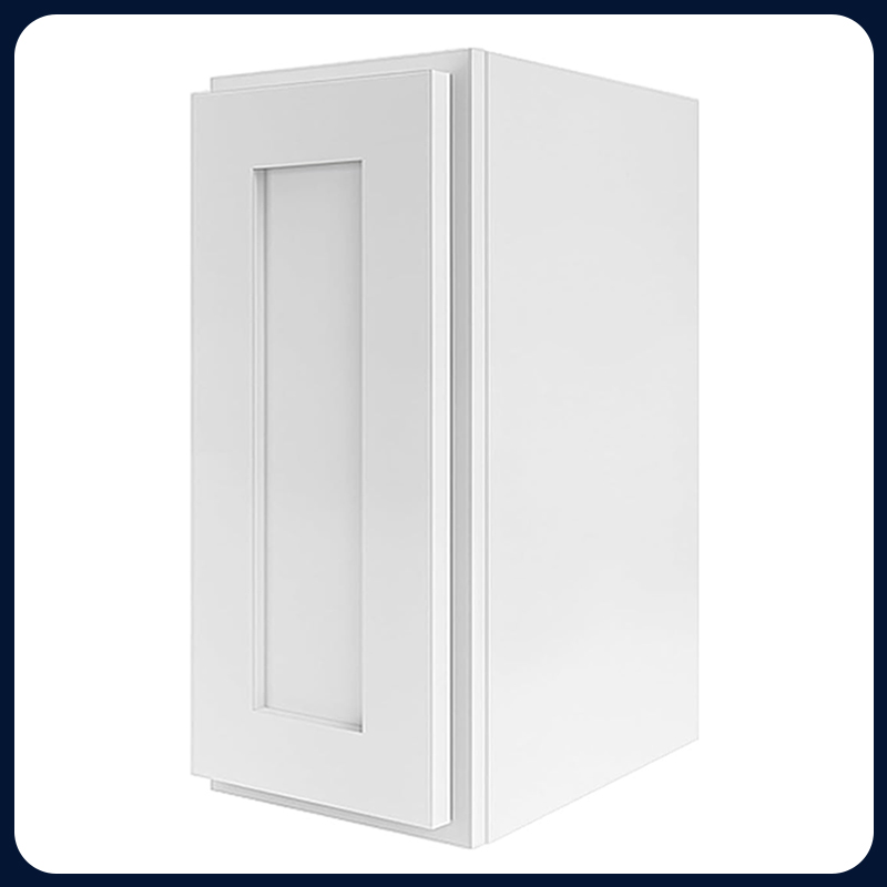 White Kitchen Cabinet Set For U-shape Layout Kitchen Compatible with 108-inch kitchens Small Space 