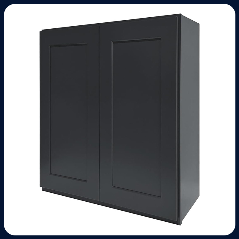 Graphite Kitchen Cabinet Set For U-shape Layout Kitchen Compatible with 120-inch kitchens Small Space 